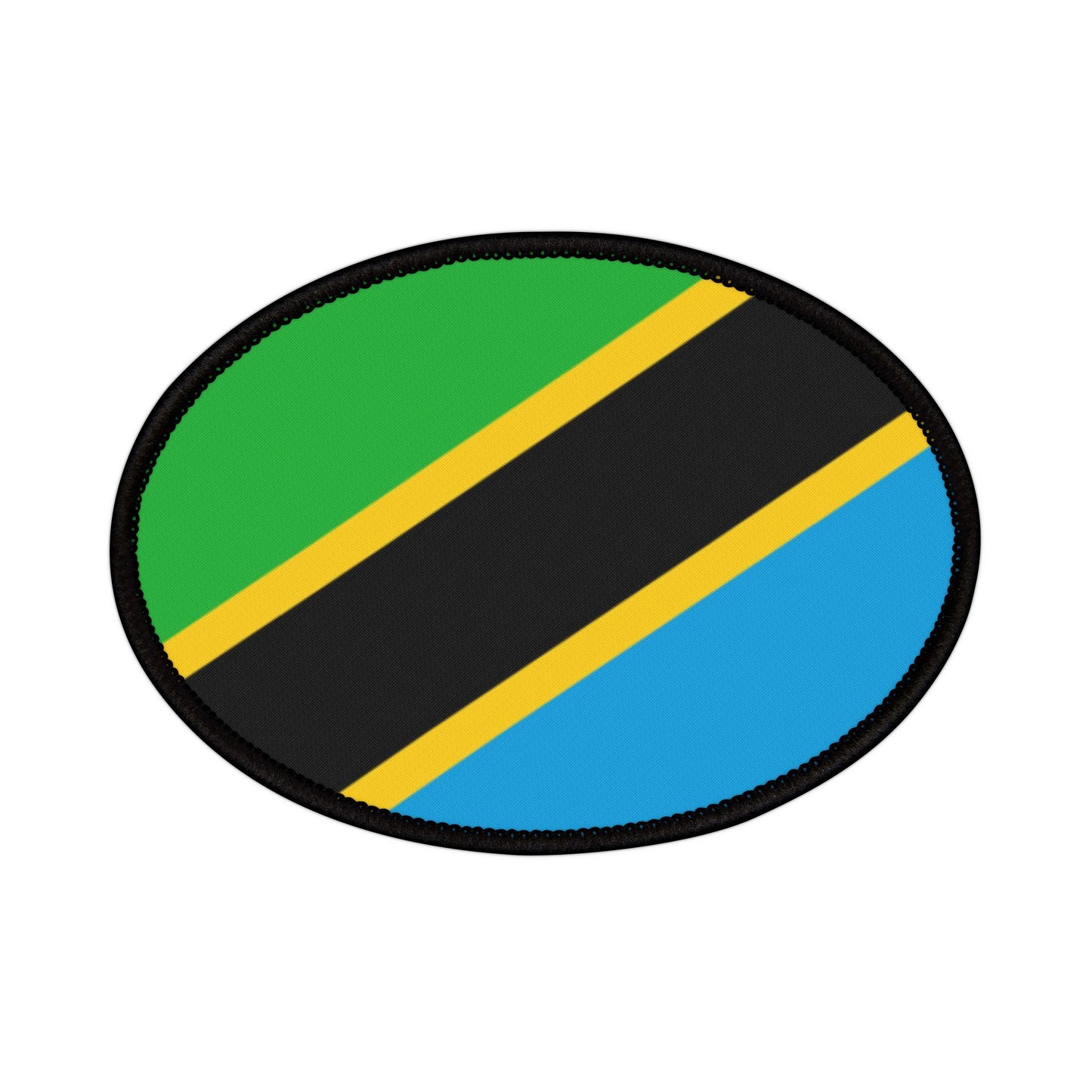 Flag Village Tanzania Flag Embroidery Iron-On Patches