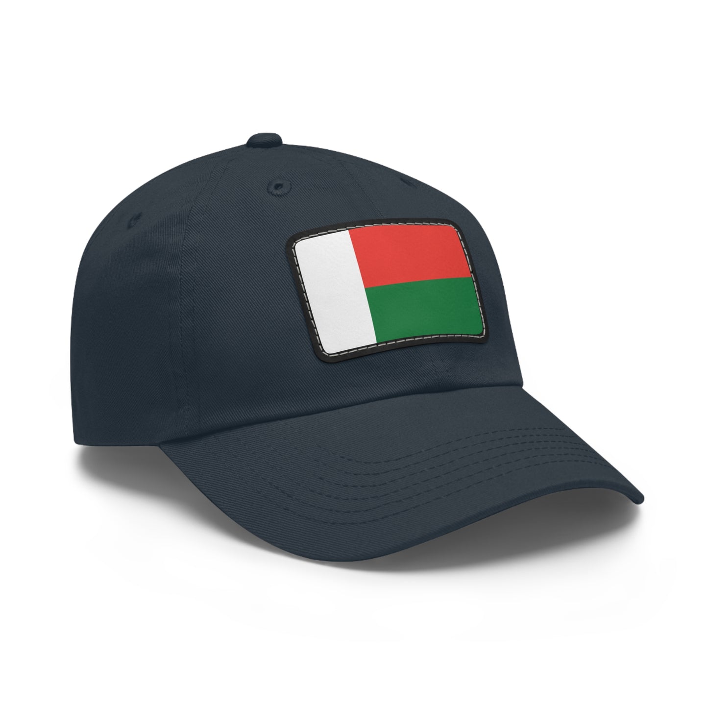 Flag Village Madagascar Flag Hat Cap with Leather Patch