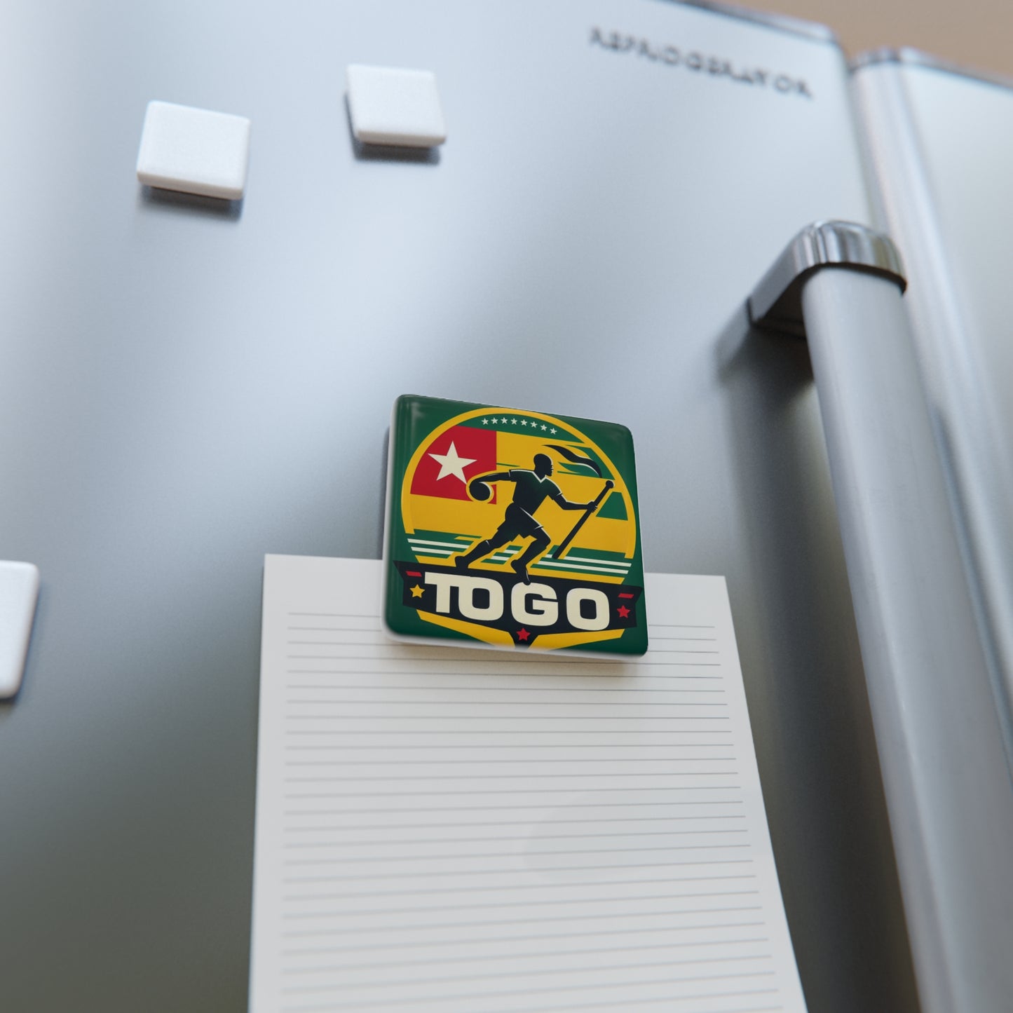 Flag Village Togo Flag Sporting Porcelain Magnet, Square TGO0001