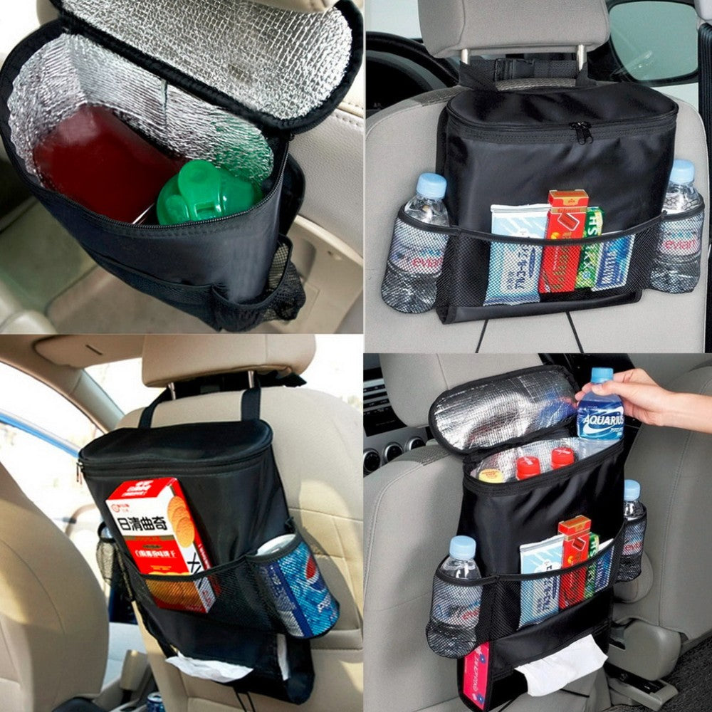 Flag Village Auto Tools Universal Car Auto Seat Back Auto Car Seat Organizer Multi-Pocket Storage Bag Organizer Holder Travel Hanger
