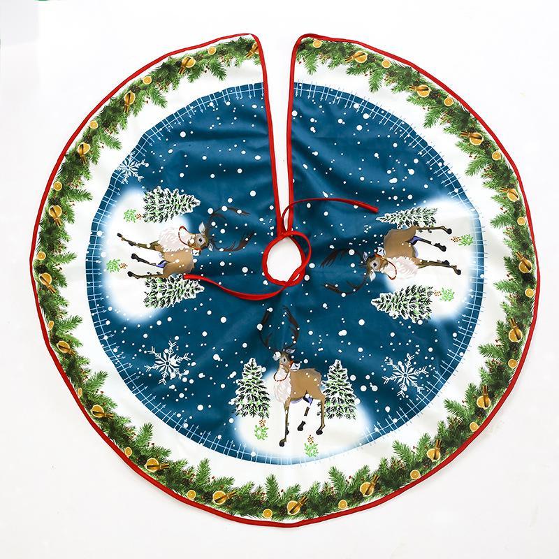 Flag Village Christmas tree skirt Christmas tree decorations Christmas gifts Christmas scene matching