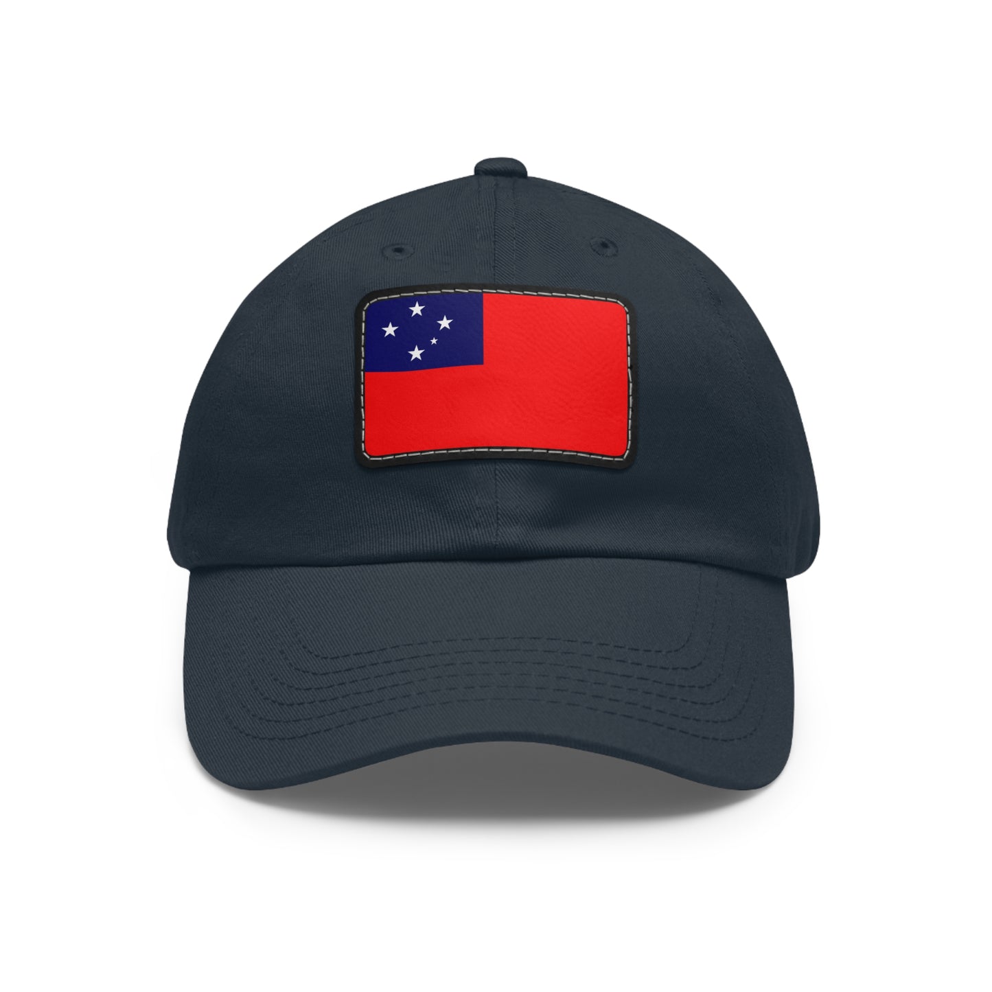 Flag Village Samoa Flag Hat Cap with Leather Patch