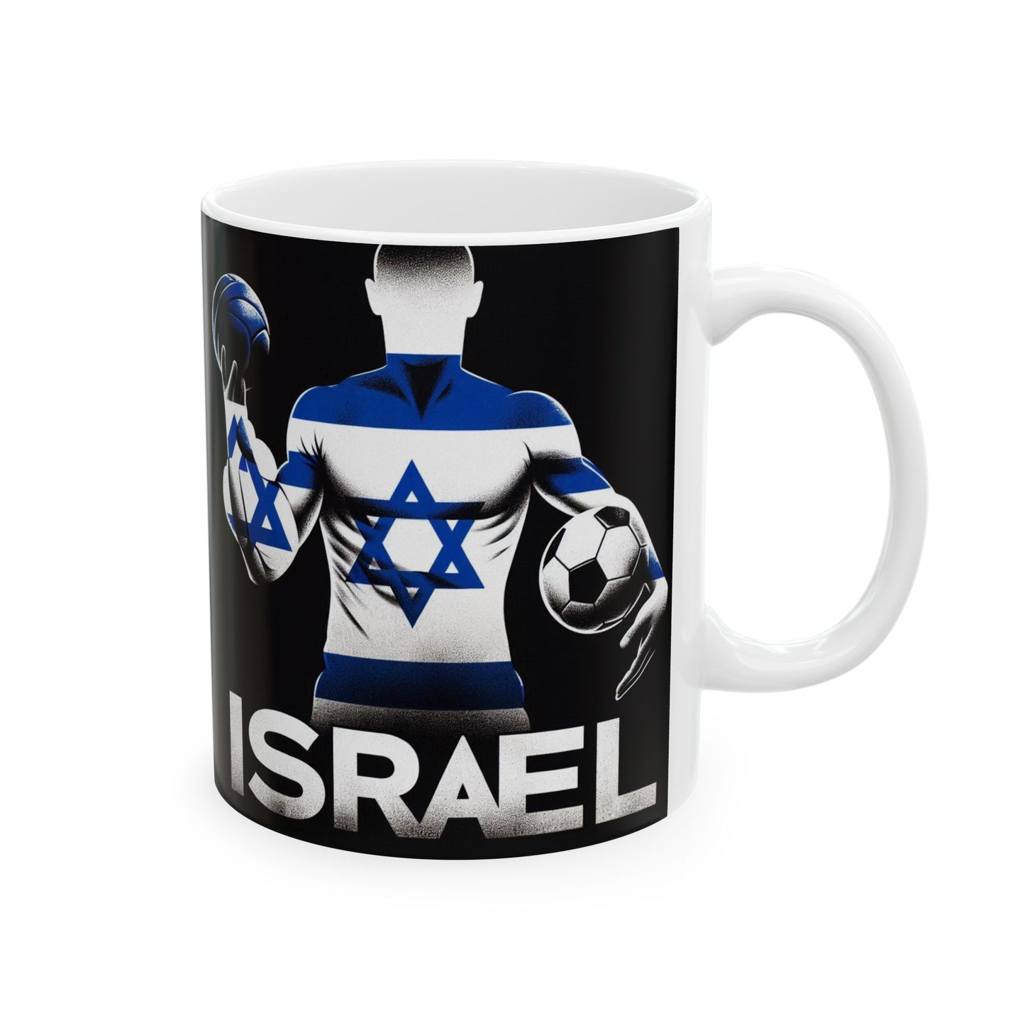 Flag Village Israel Sporting Flag Ceramic Coffee Mug 11oz ISR0007
