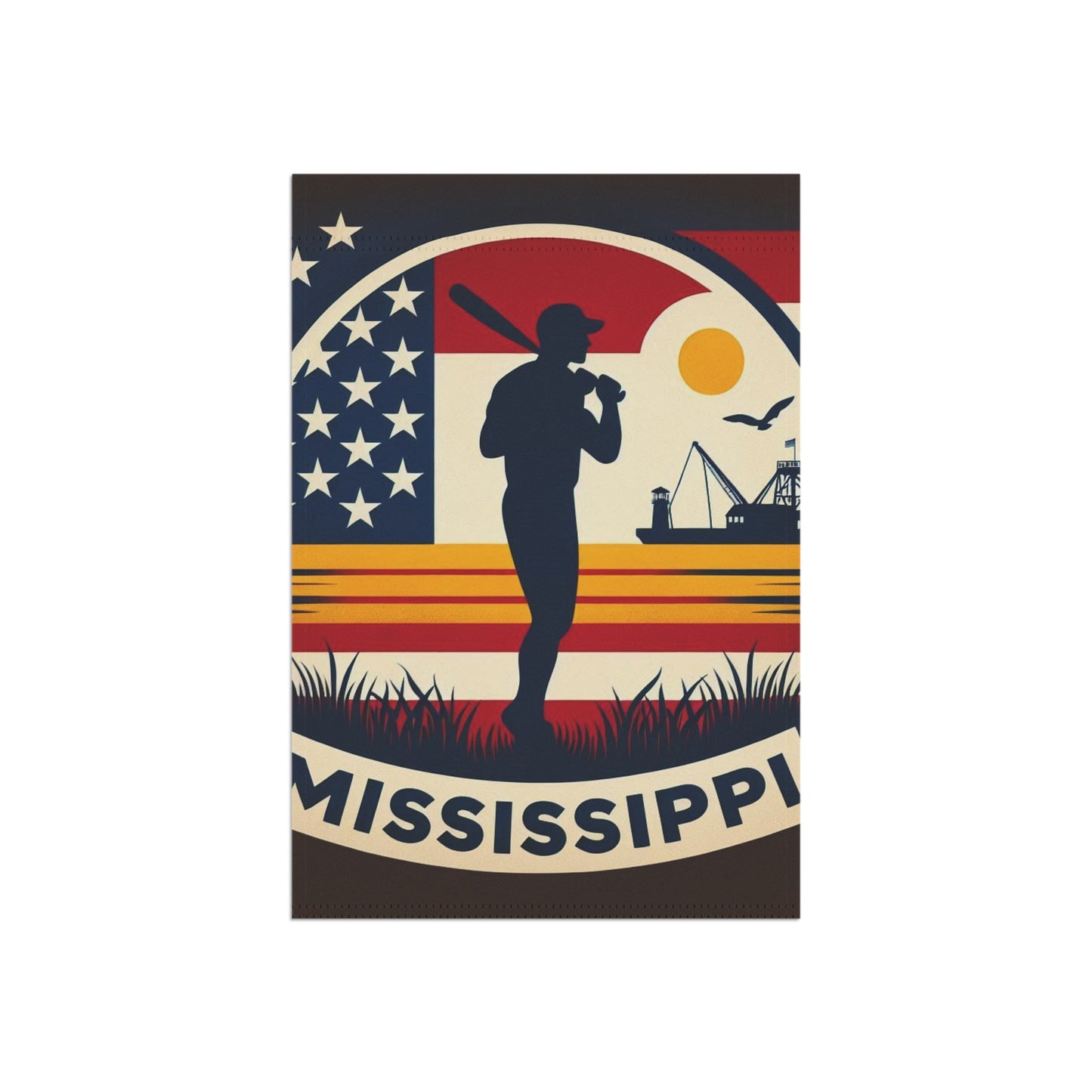 Flag Village Mississippi State Flag Sporting Garden & House Banner MS0002