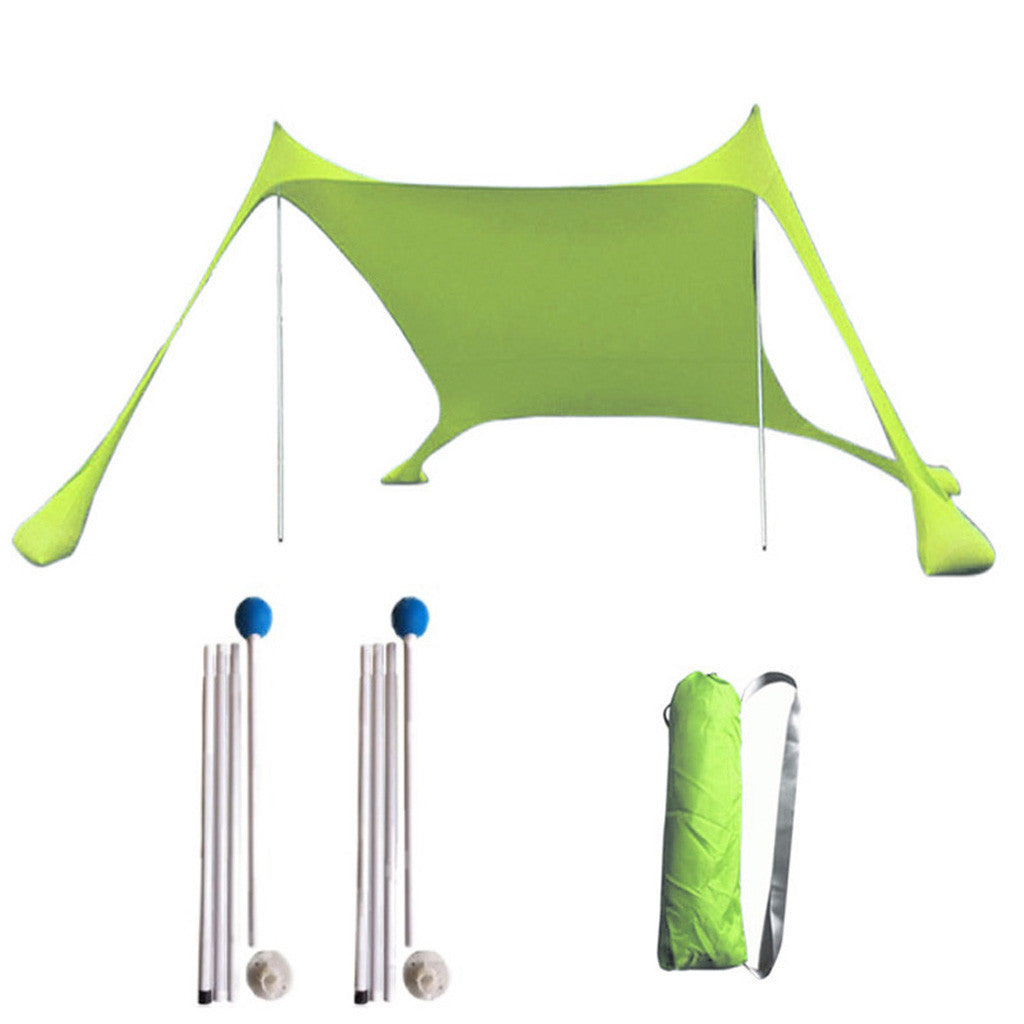 Flag Village Beach sun shade arbor