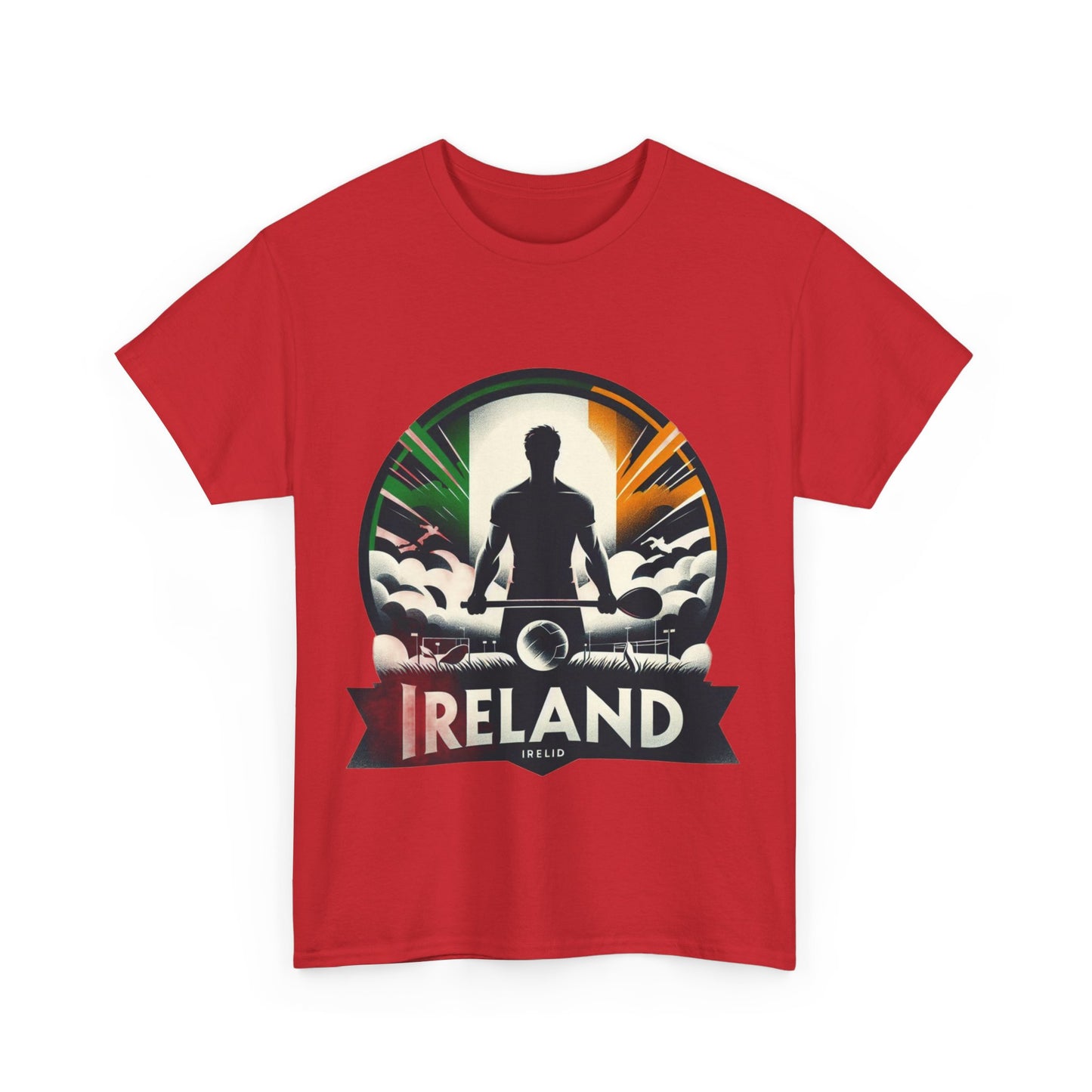 Flag Village Ireland Sporting Flag T-SHIRT Heavy Cotton Tee IRL0005