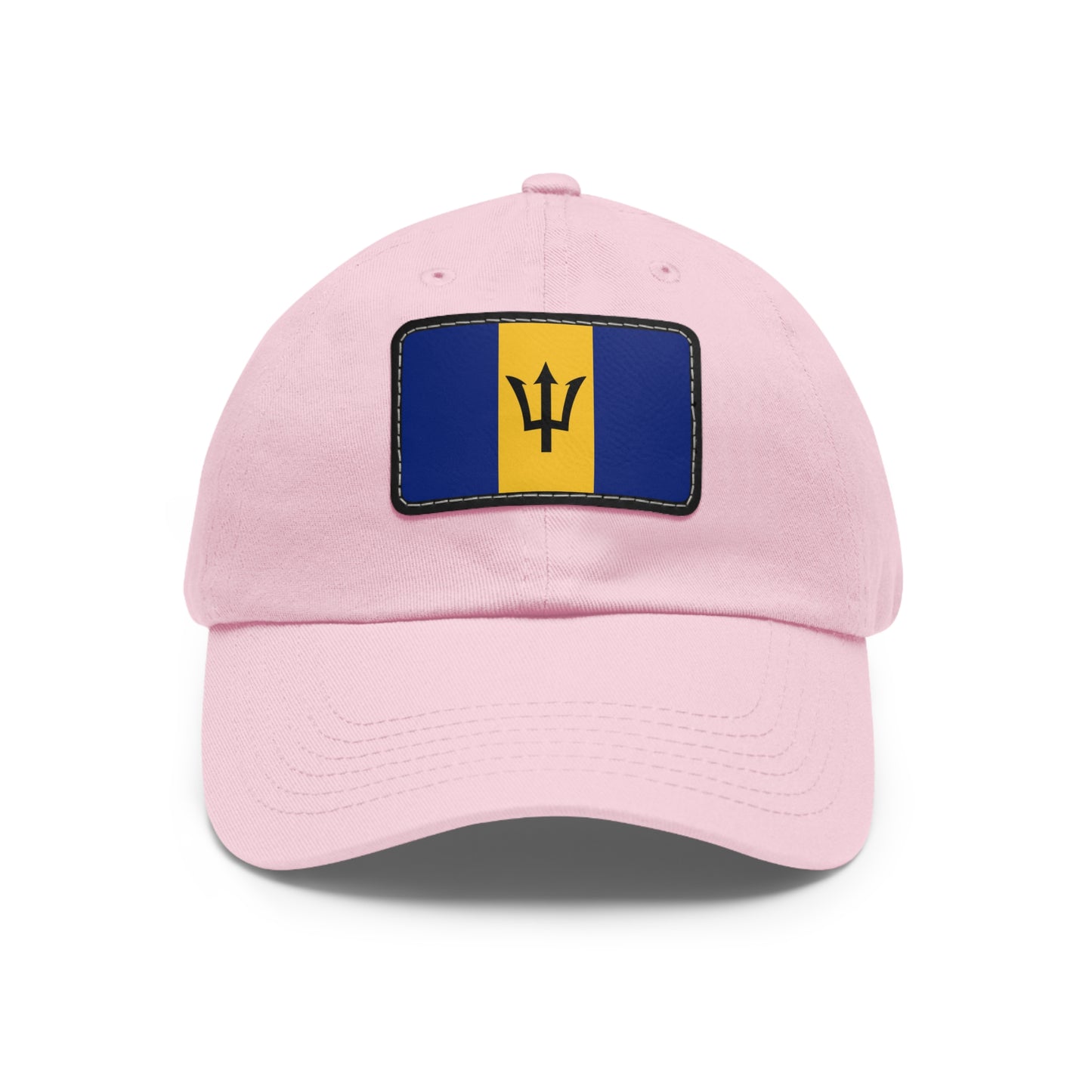 Flag Village Barbados Flag Hat Cap with Leather Patch