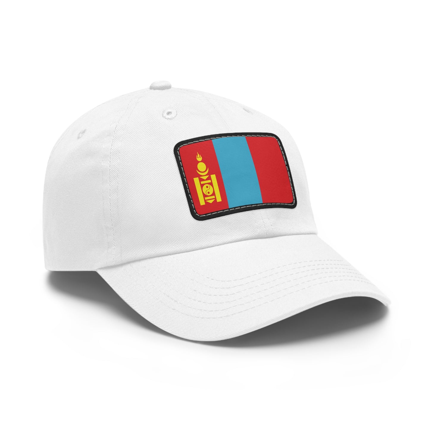 Flag Village Mongolia Flag Hat Cap with Leather Patch