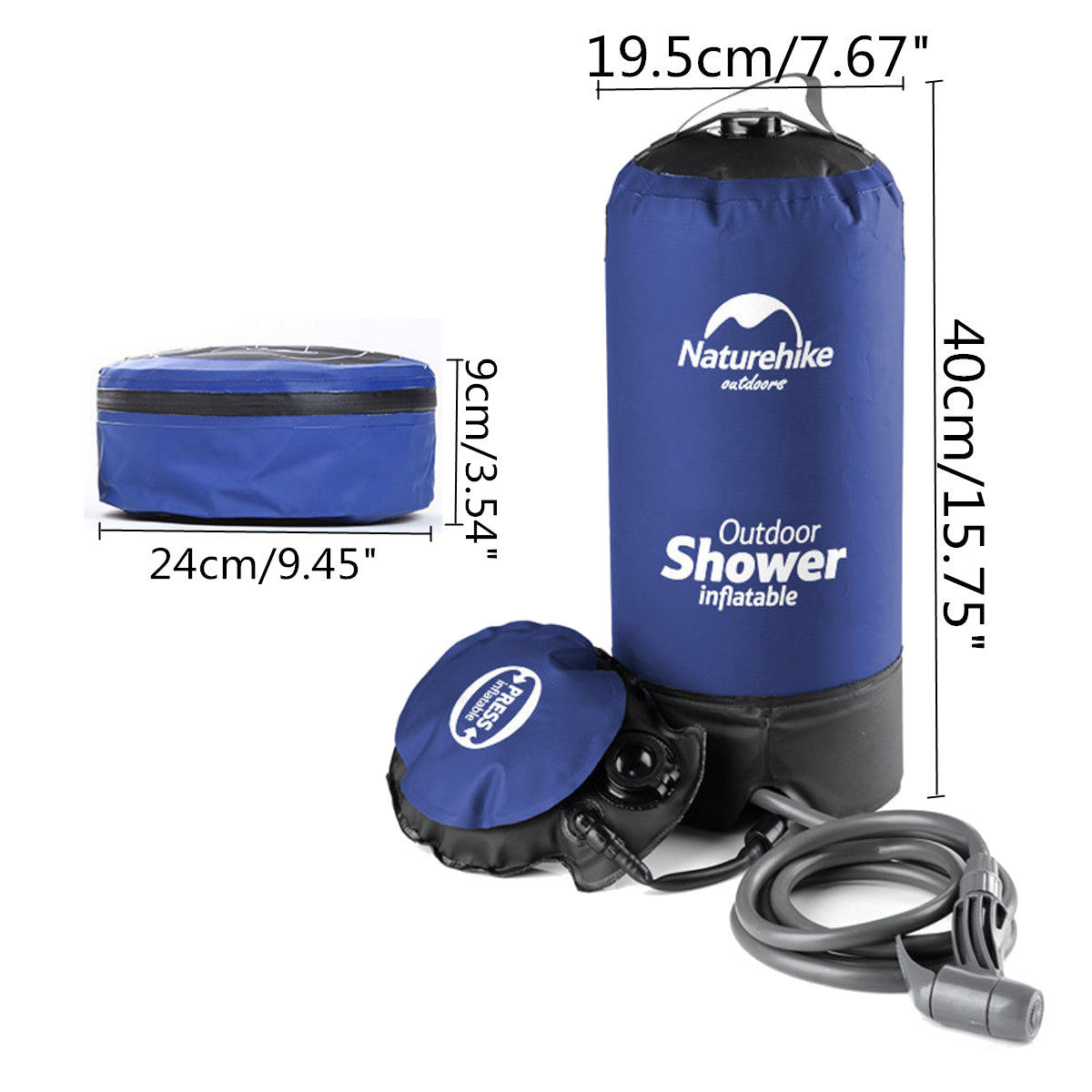 Flag Village Outdoor Shower Bag Camping Folding Shower
