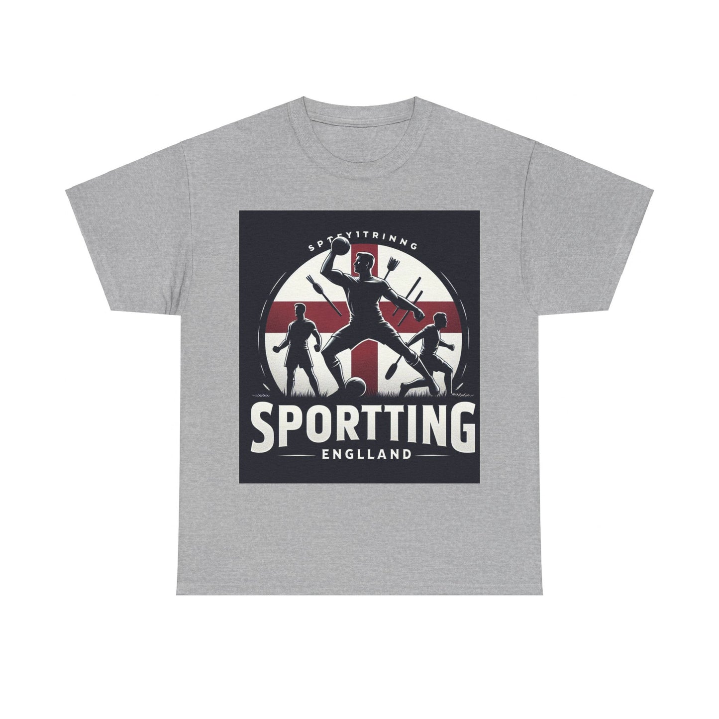 Flag Village England Sporting Flag T-SHIRT Heavy Cotton Tee GBR0002