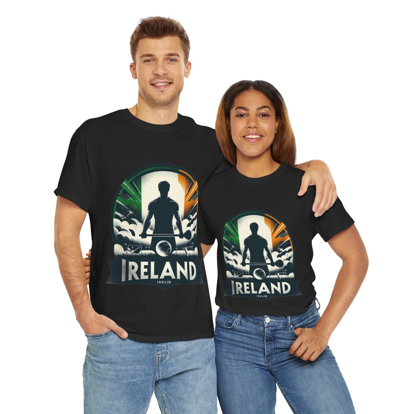 Flag Village Ireland Sporting Flag T-SHIRT Heavy Cotton Tee IRL0005