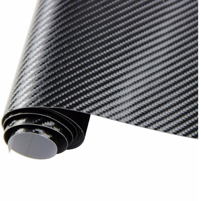 Flag Village Auto Tools Car Styling Glossy Black 5D Carbon Fiber Vinyl film Car Wrap