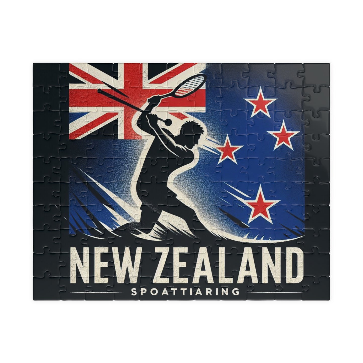 Flag Village New Zealand Sporting Flag Puzzle (110, 252, 520, 1014-piece) NZL0006