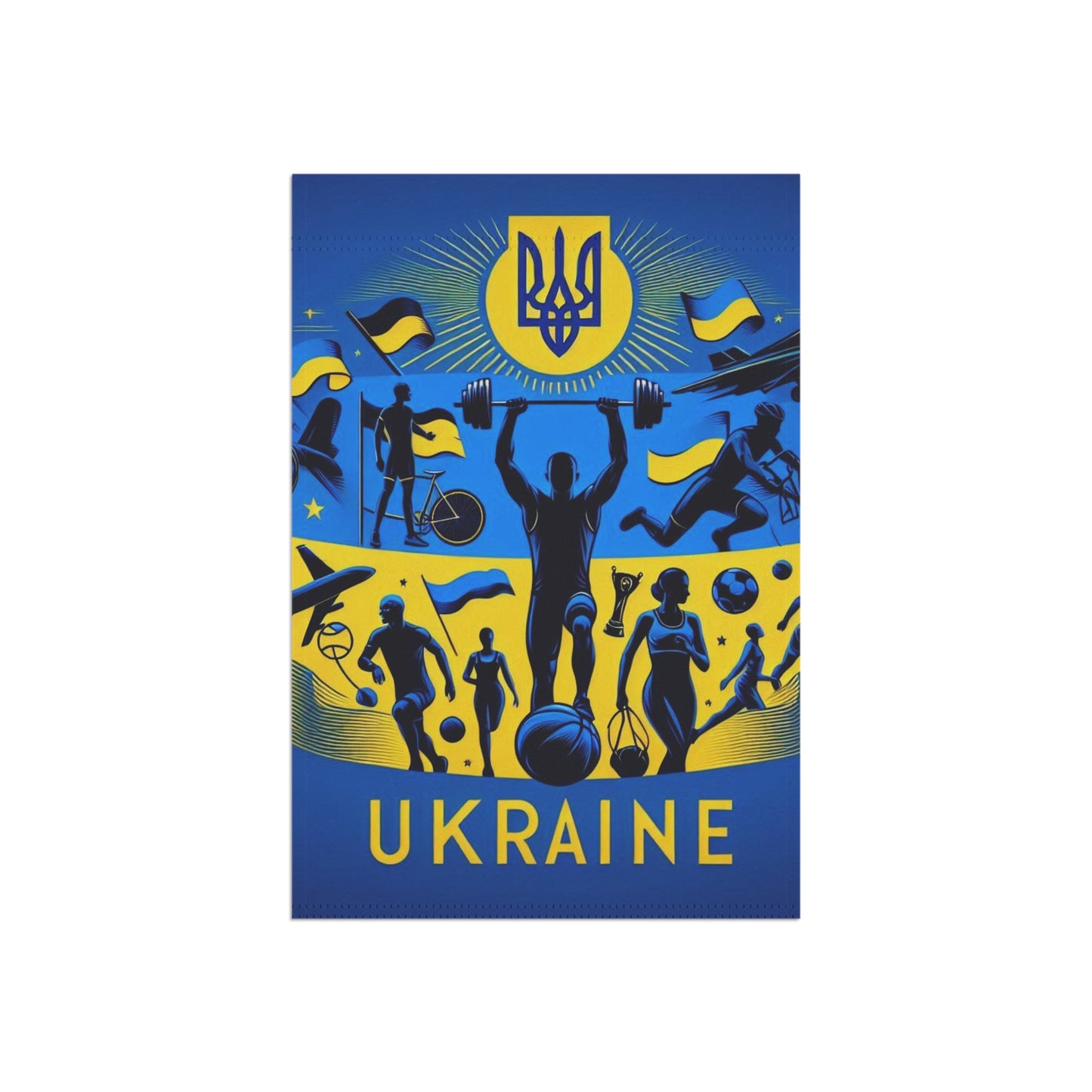 Flag Village Ukraine Flag Sporting Garden & House Banner UKR0004