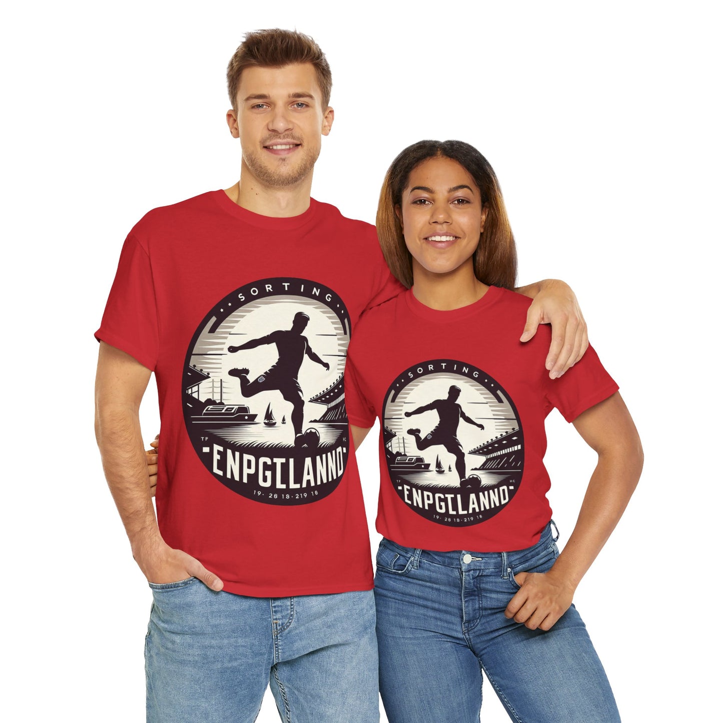 Flag Village England Sporting Flag T-SHIRT Heavy Cotton Tee GBR0004
