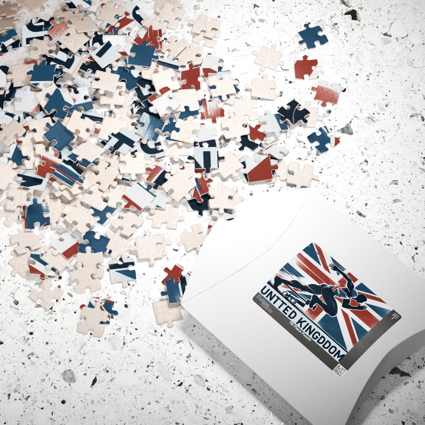 Flag Village United Kingdom Sporting Flag Puzzle (110, 252, 520, 1014-piece) UK0013