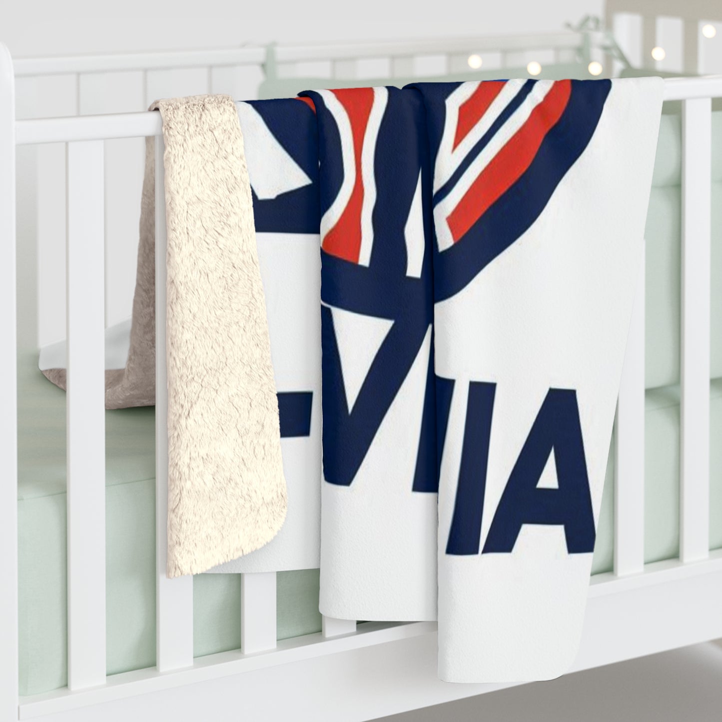 Flag Village Slovenia Sporting Flag Sherpa Fleece Blanket SVN0006