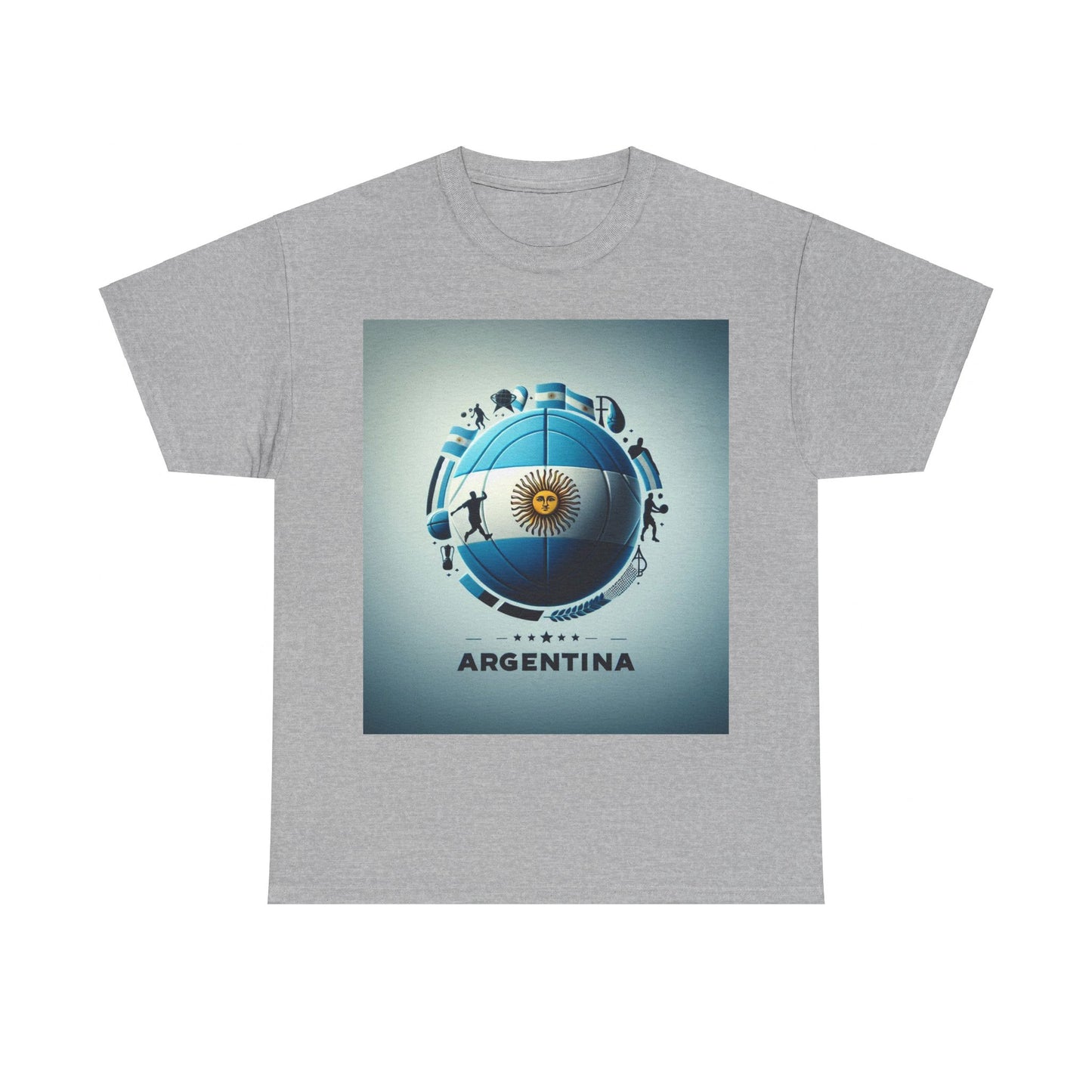 Flag Village Argentina Sporting Flag T-SHIRT Heavy Cotton Tee ARG0003