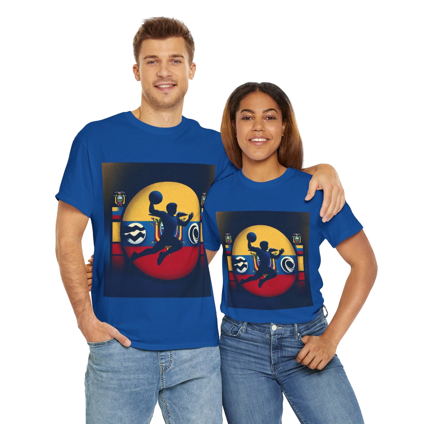 Flag Village Ecuador Sporting Flag T-SHIRT Heavy Cotton Tee ECU0005