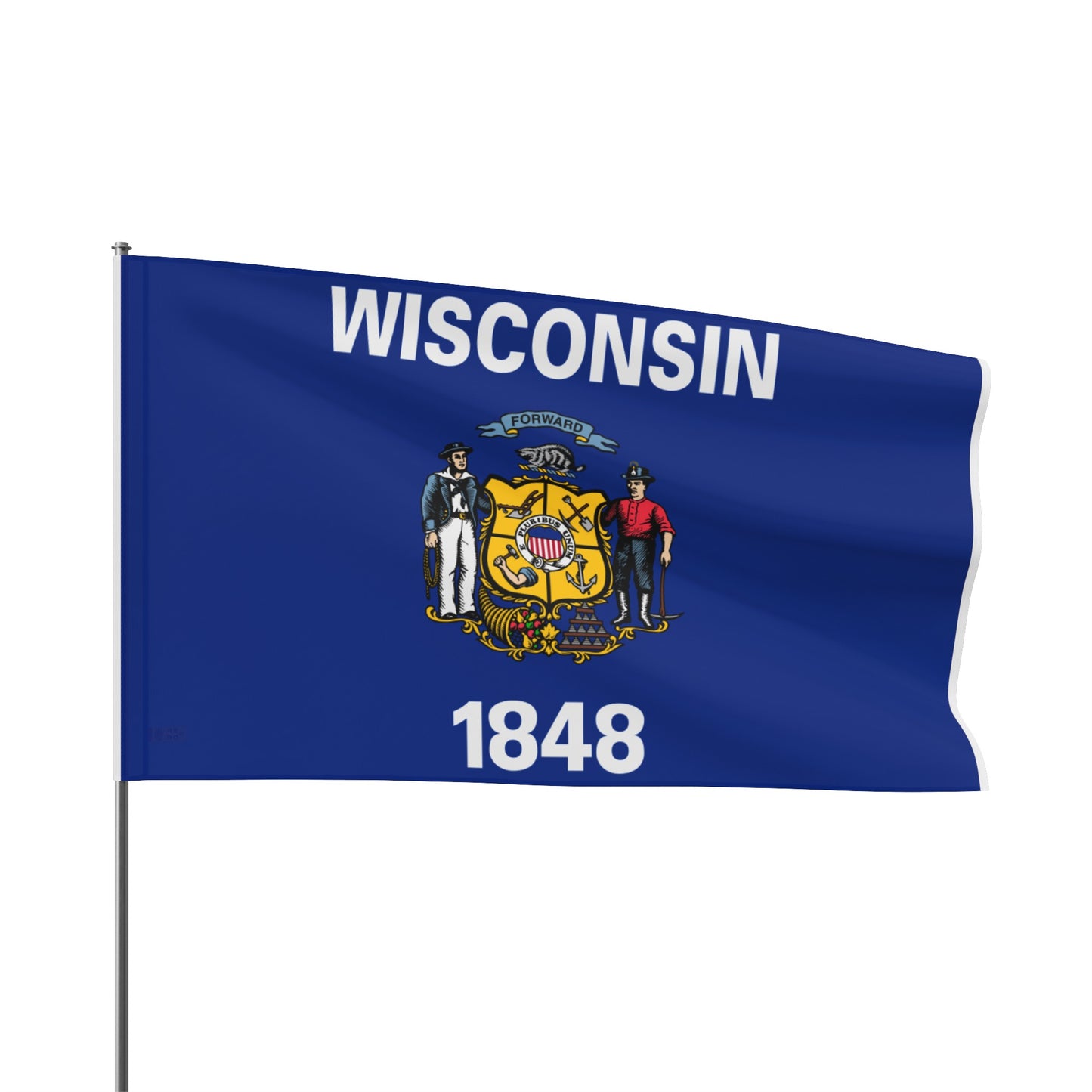 Flag Village USA Wisconsin State Flag 18" x 12" / 36" x 24" / 60" x 36"