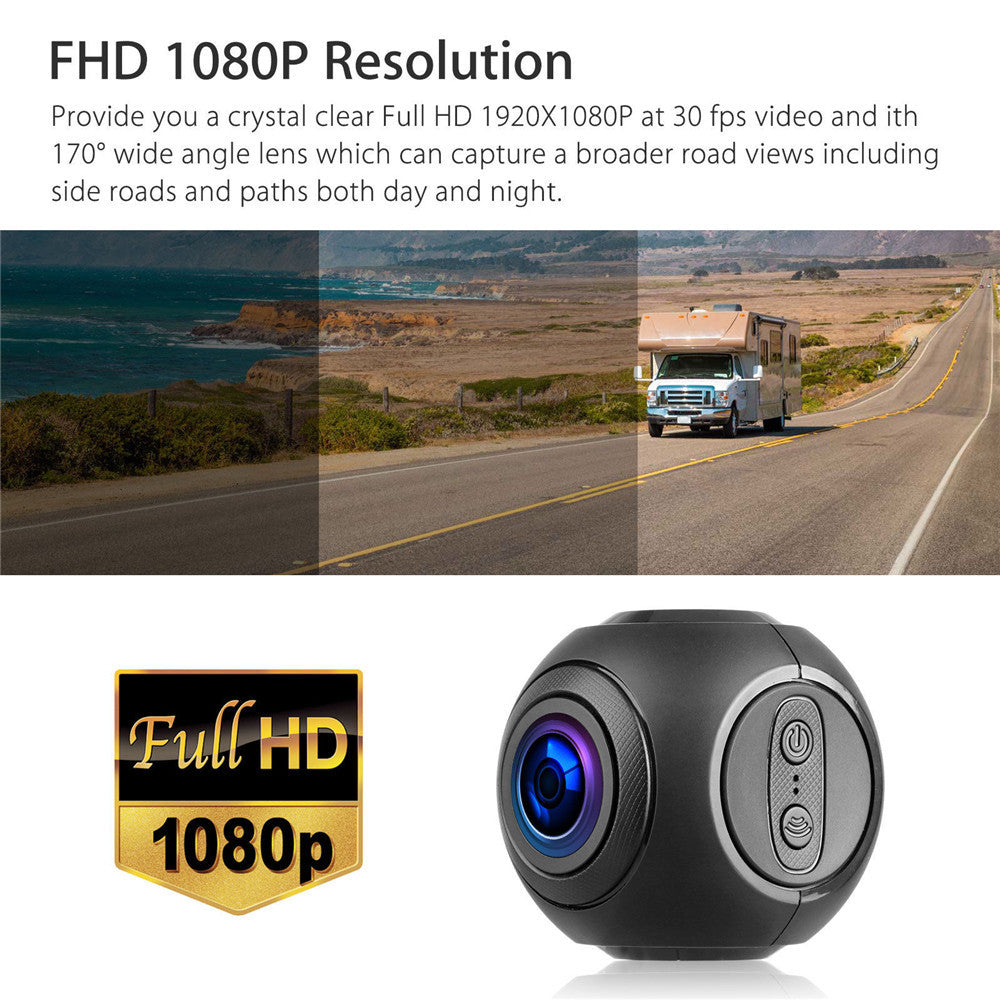 Flag Village Auto Tools Mini WiFi Car Dash Cam FHD 1080P GPS Camera Dashboard W/ G-Sensor Night Vision