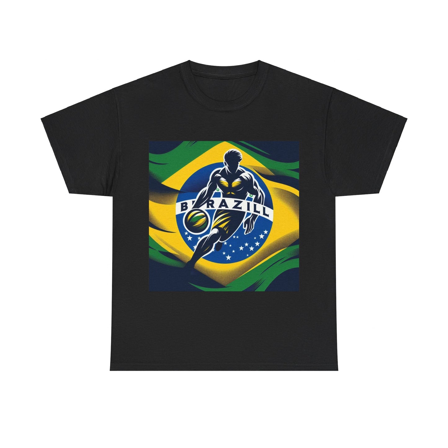 Flag Village Brazil Sporting Flag T-SHIRT Heavy Cotton Tee BRA0014