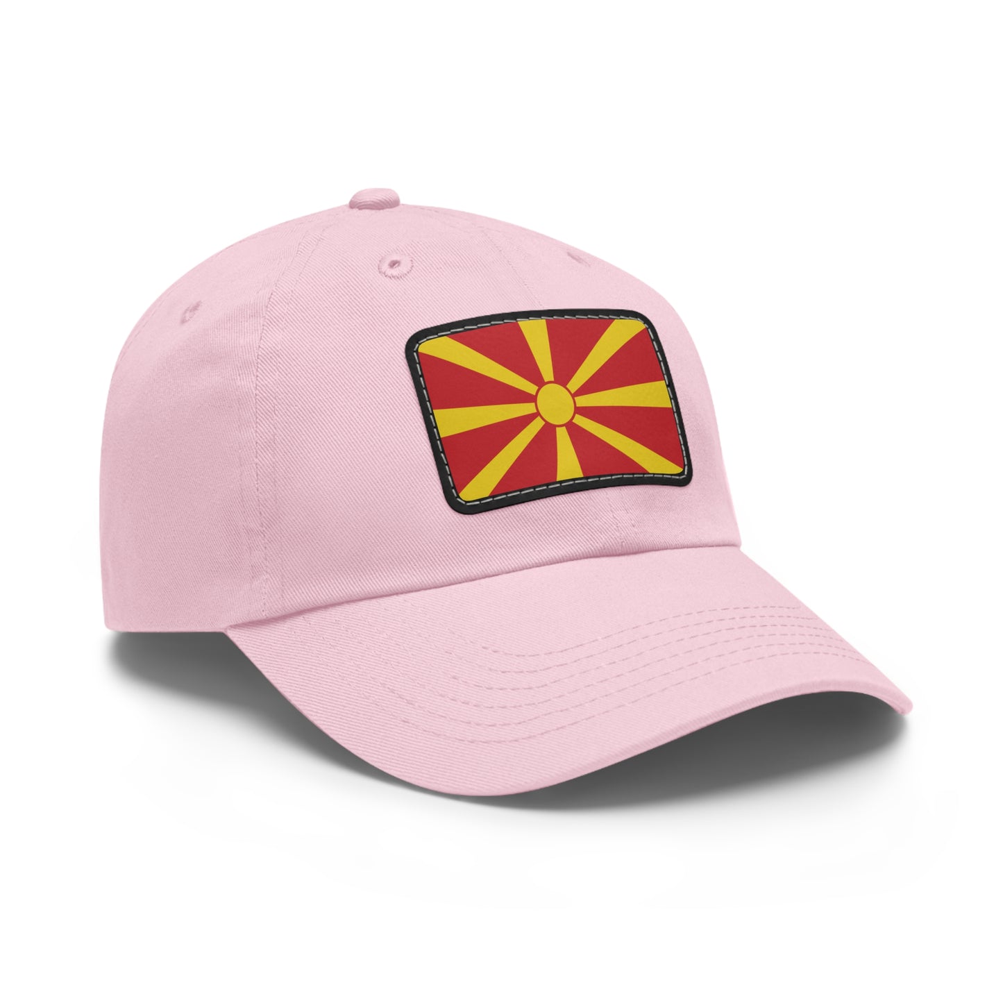 Flag Village Macedonia Flag Hat Cap with Leather Patch