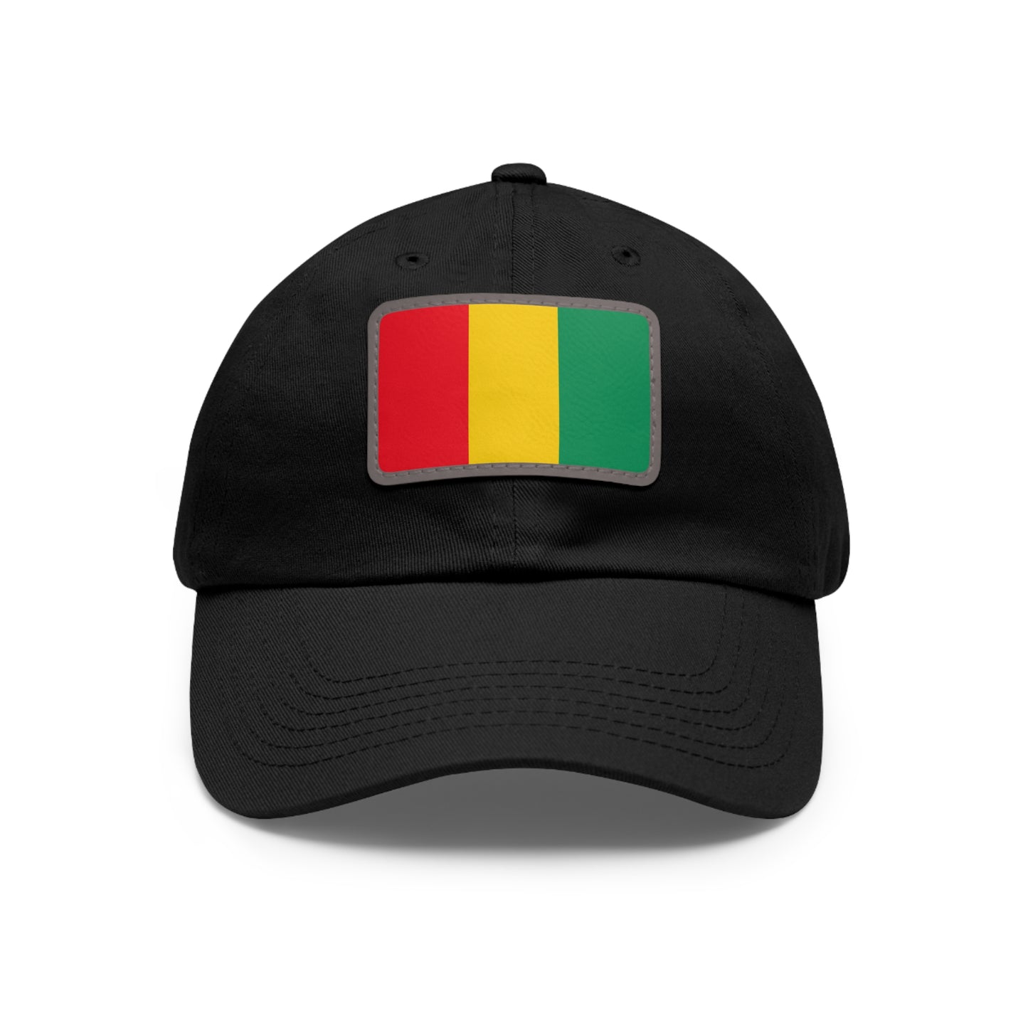 Flag Village Guinea Flag Hat Cap with Leather Patch