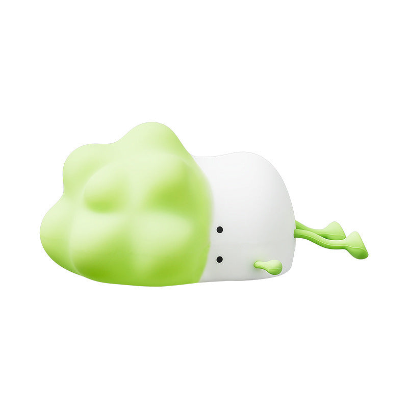 Flag Village Cabbage Night Light USB Rechargeable Silicone LED Lamp For Kid Birthday Gifts Bedroom Room Decor Nightlights