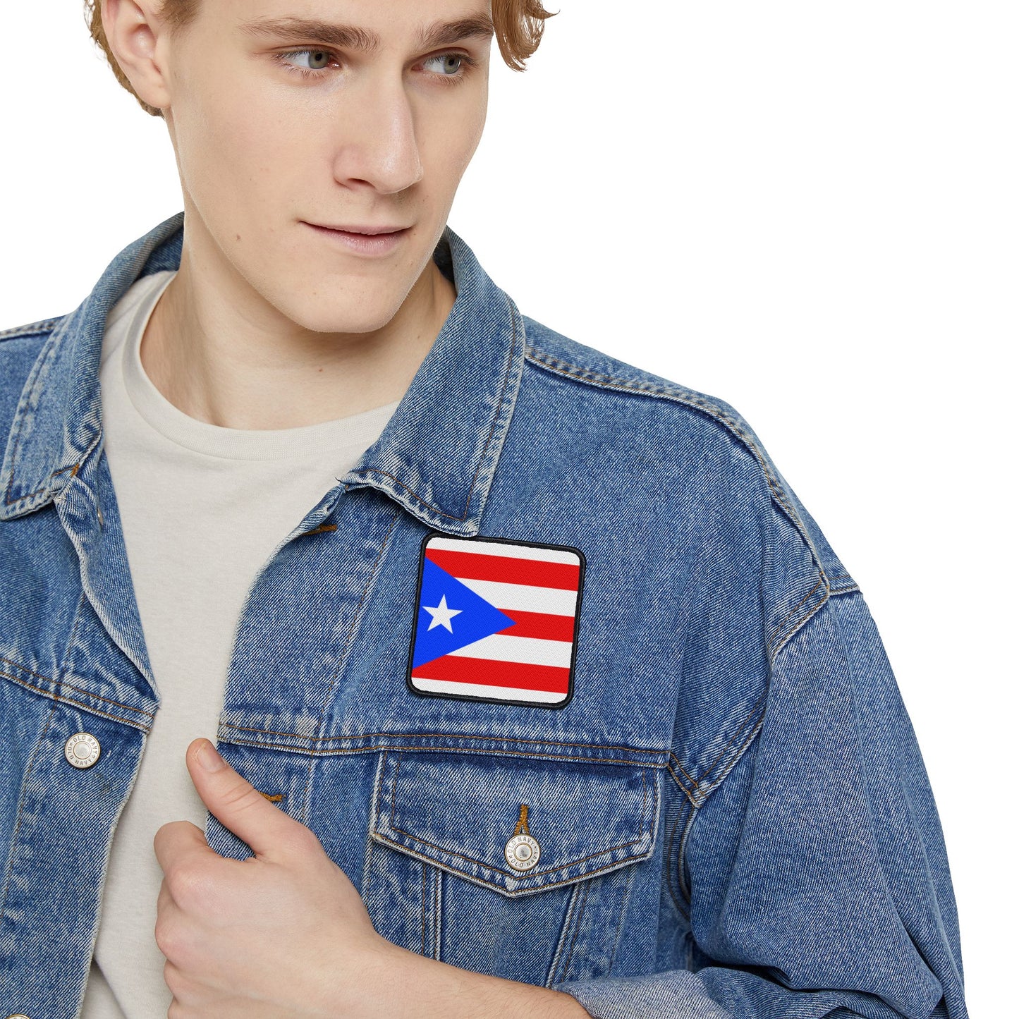 Flag Village Puerto Rico State Flag Embroidery Iron-On Patches