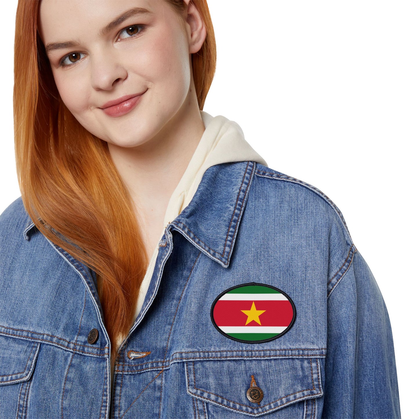 Flag Village Suriname Flag Embroidery Iron-On Patches