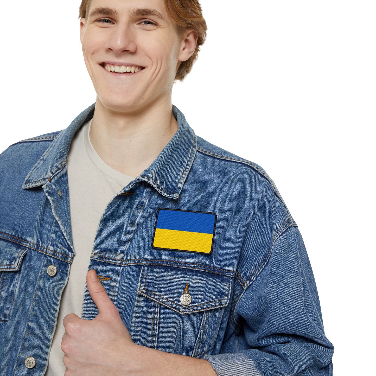 Flag Village Ukraine Flag Embroidery Iron-On Patches