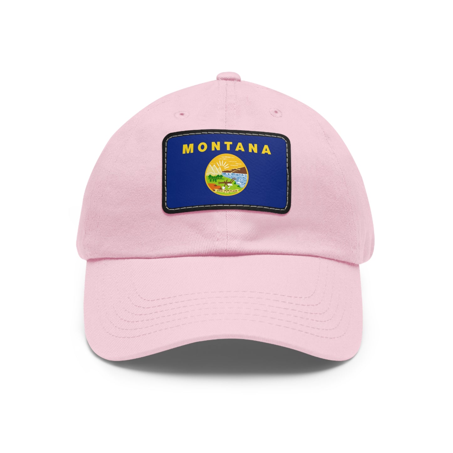 Flag Village USA Montana State Flag Hat Cap with Leather Patch