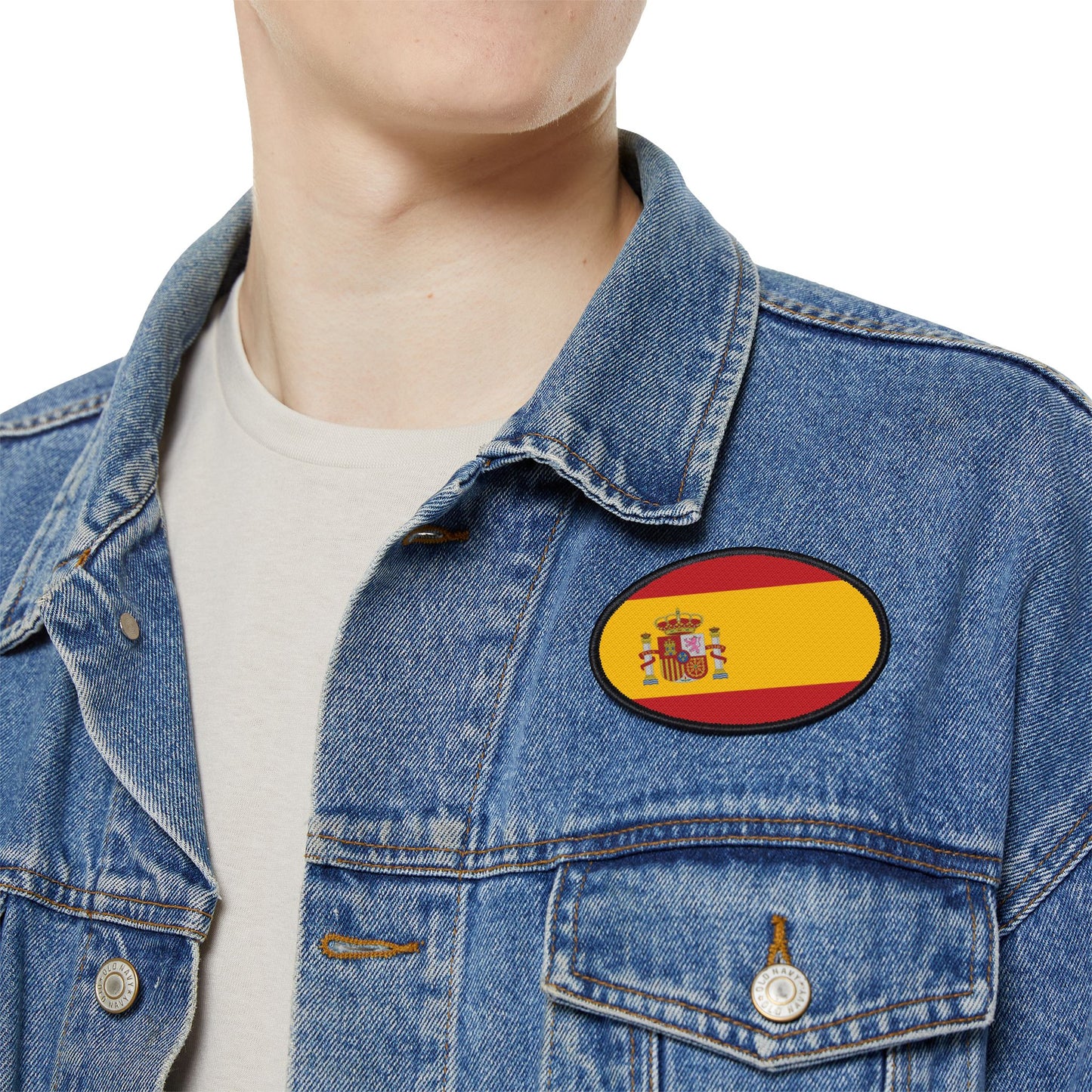 Flag Village Spain Flag Embroidery Iron-On Patches