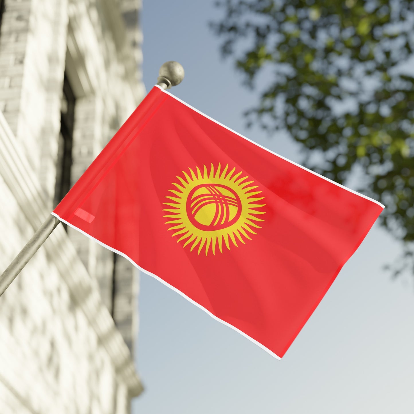 Flag Village Kyrgyzstan Flag 18" x 12" / 36" x 24" / 60" x 36"