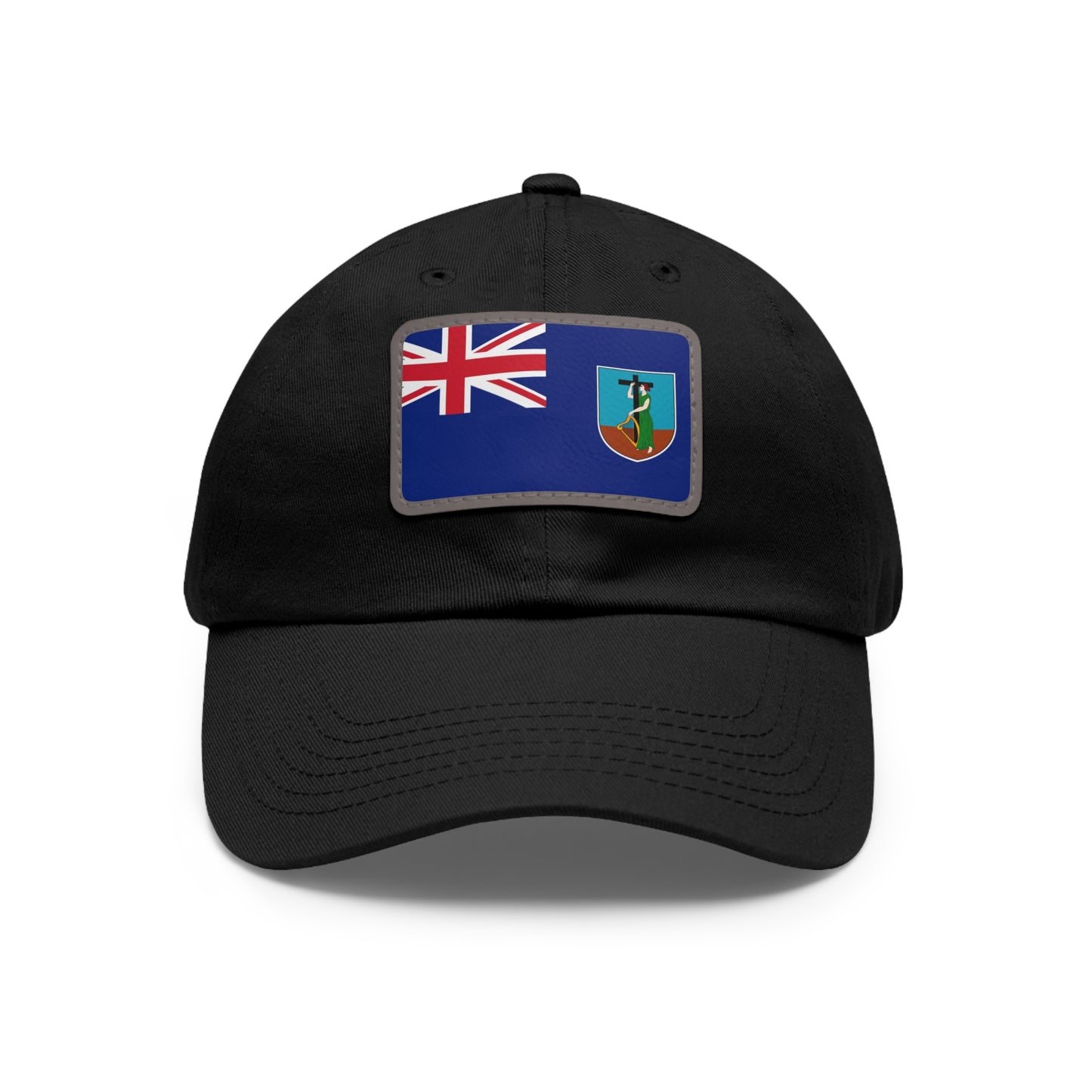 Flag Village Montserrat Flag Hat Cap with Leather Patch