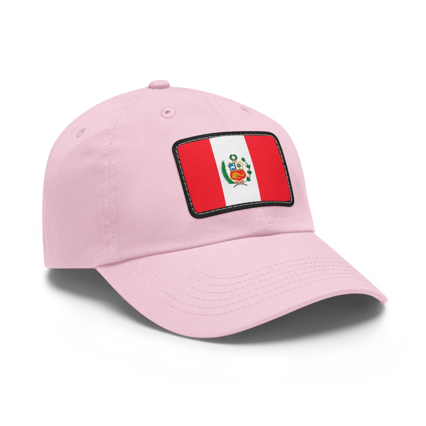 Flag Village Peru Flag Hat Cap with Leather Patch