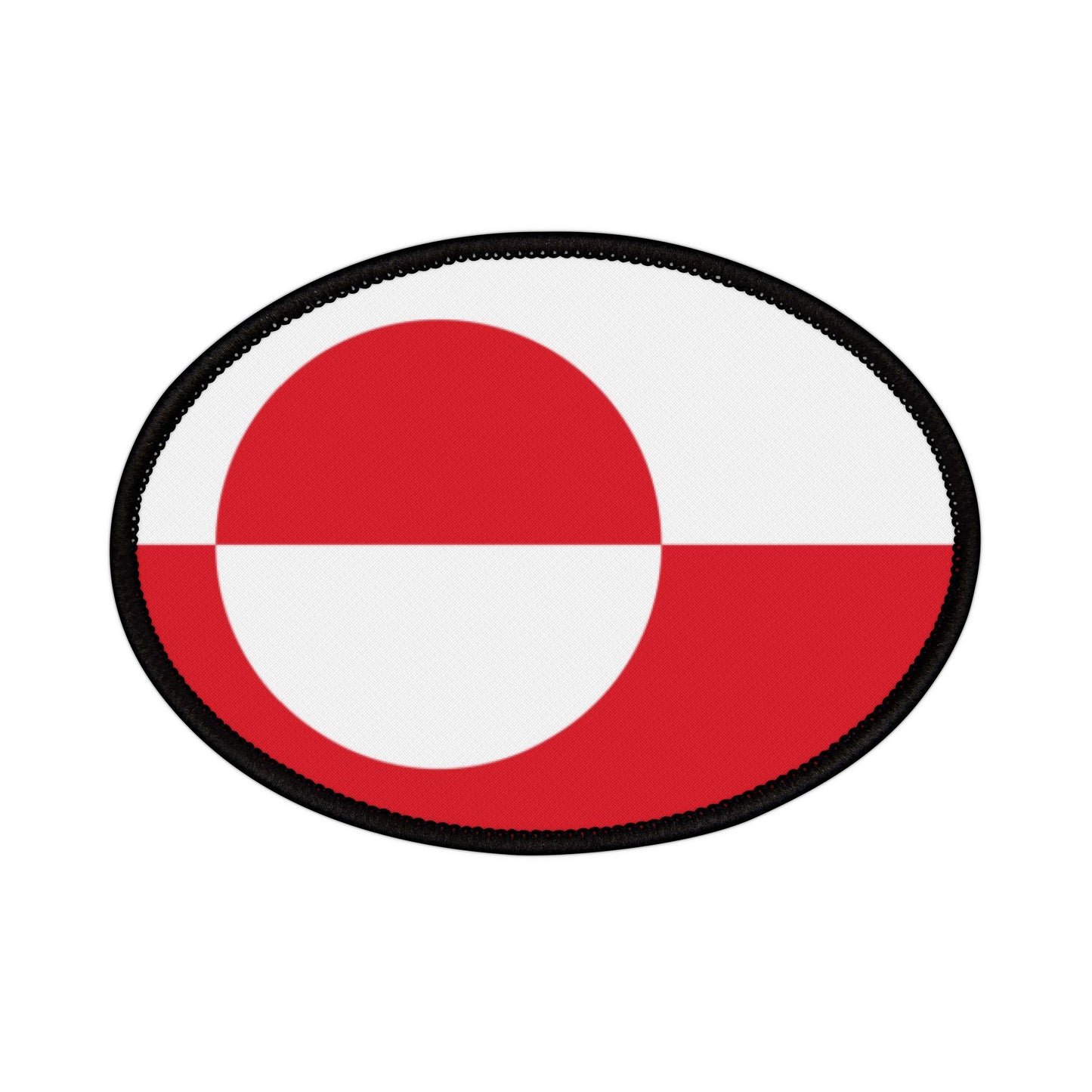Flag Village Greenland Flag Embroidery Iron-On Patches