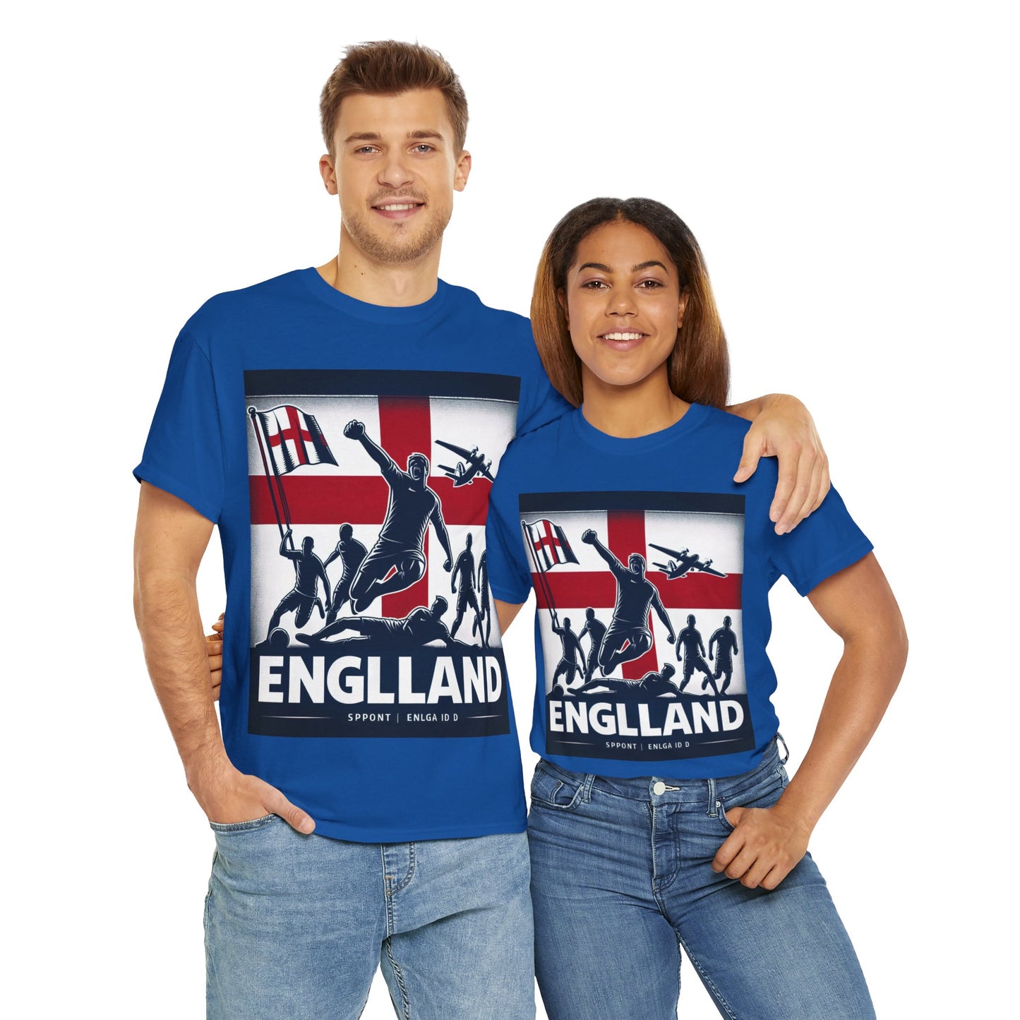 Flag Village England Sporting Flag T-SHIRT Heavy Cotton Tee GBR0007