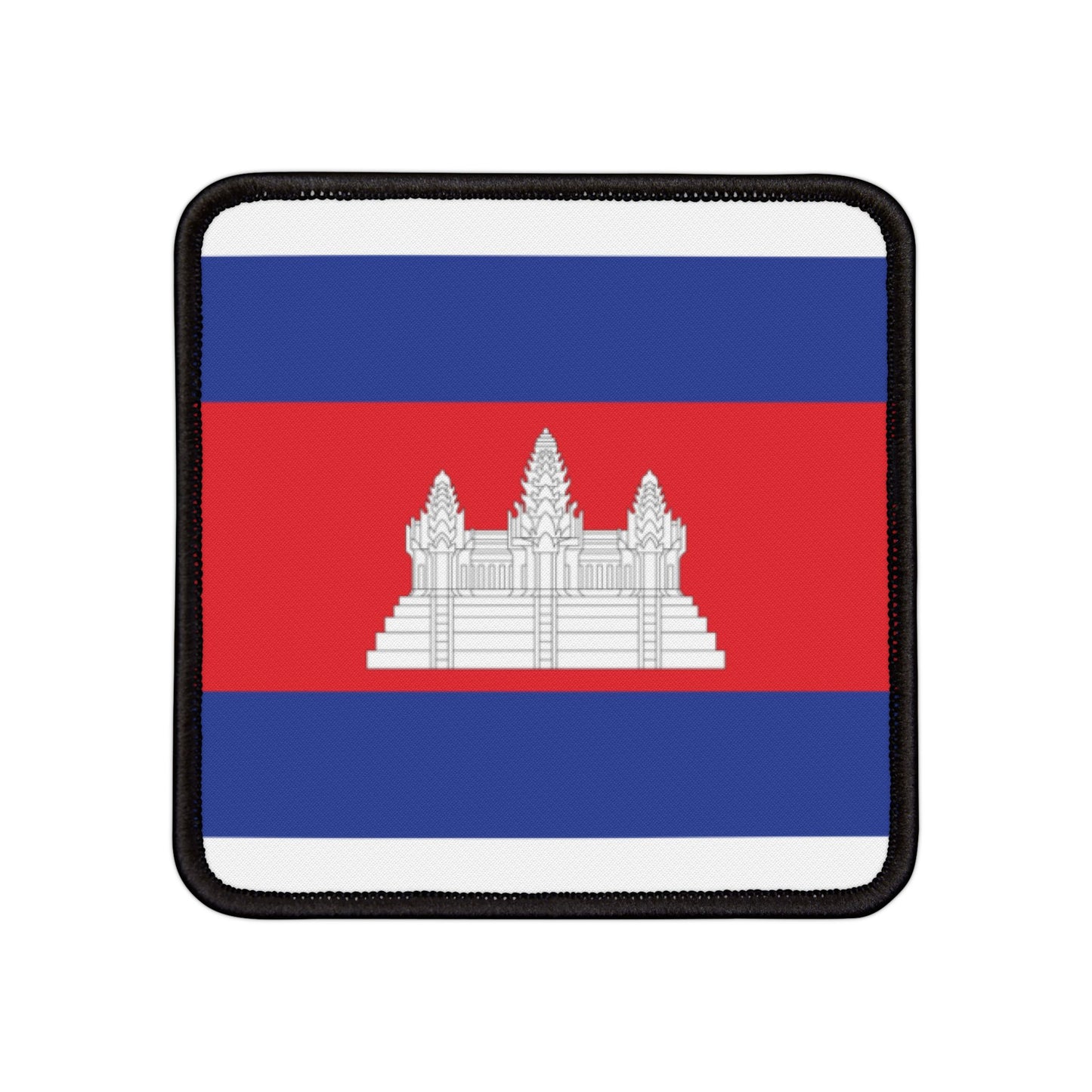 Flag Village Cambodia Flag Embroidery Iron-On Patches
