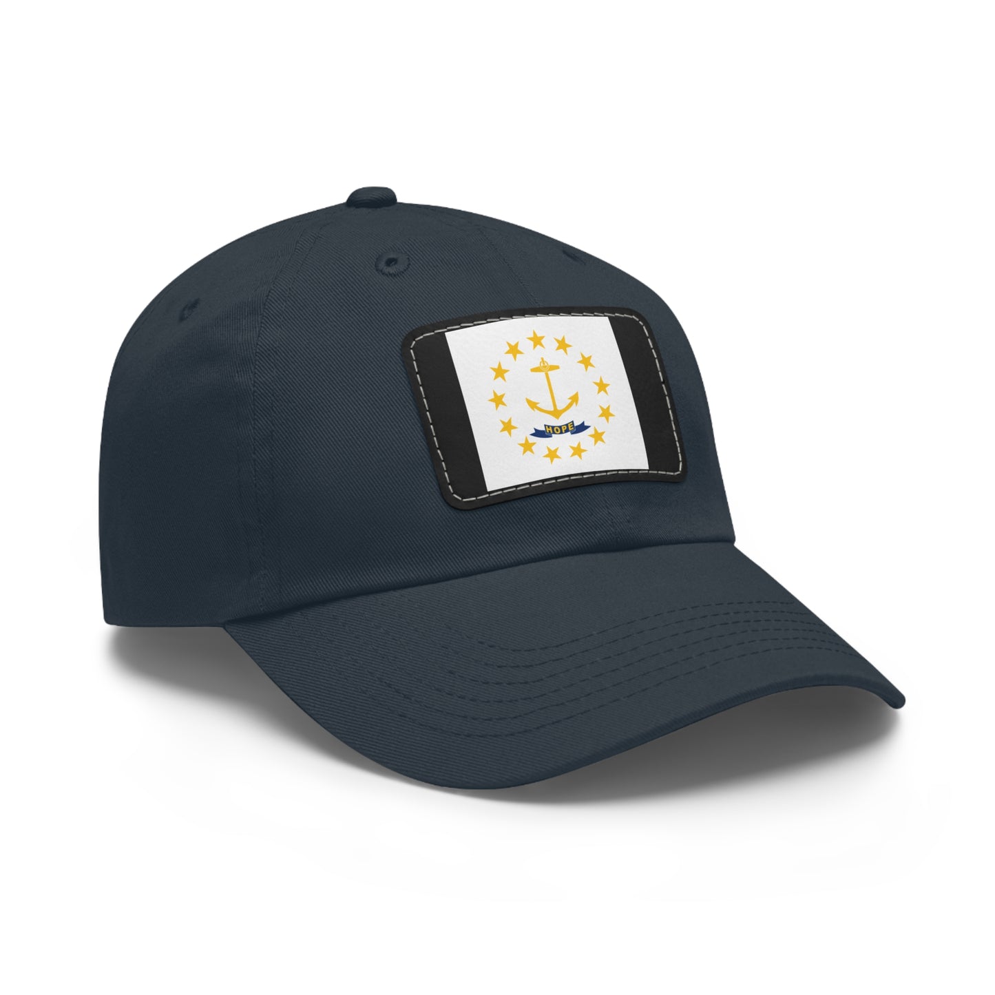 Flag Village USA Rhode Island State Flag Hat Cap with Leather Patch