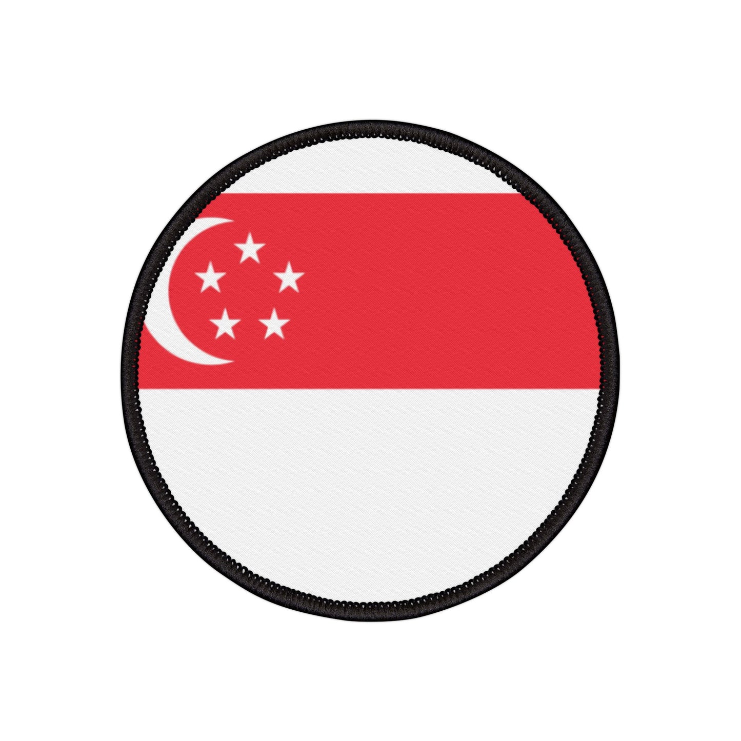 Flag Village Singapore Flag Embroidery Iron-On Patches