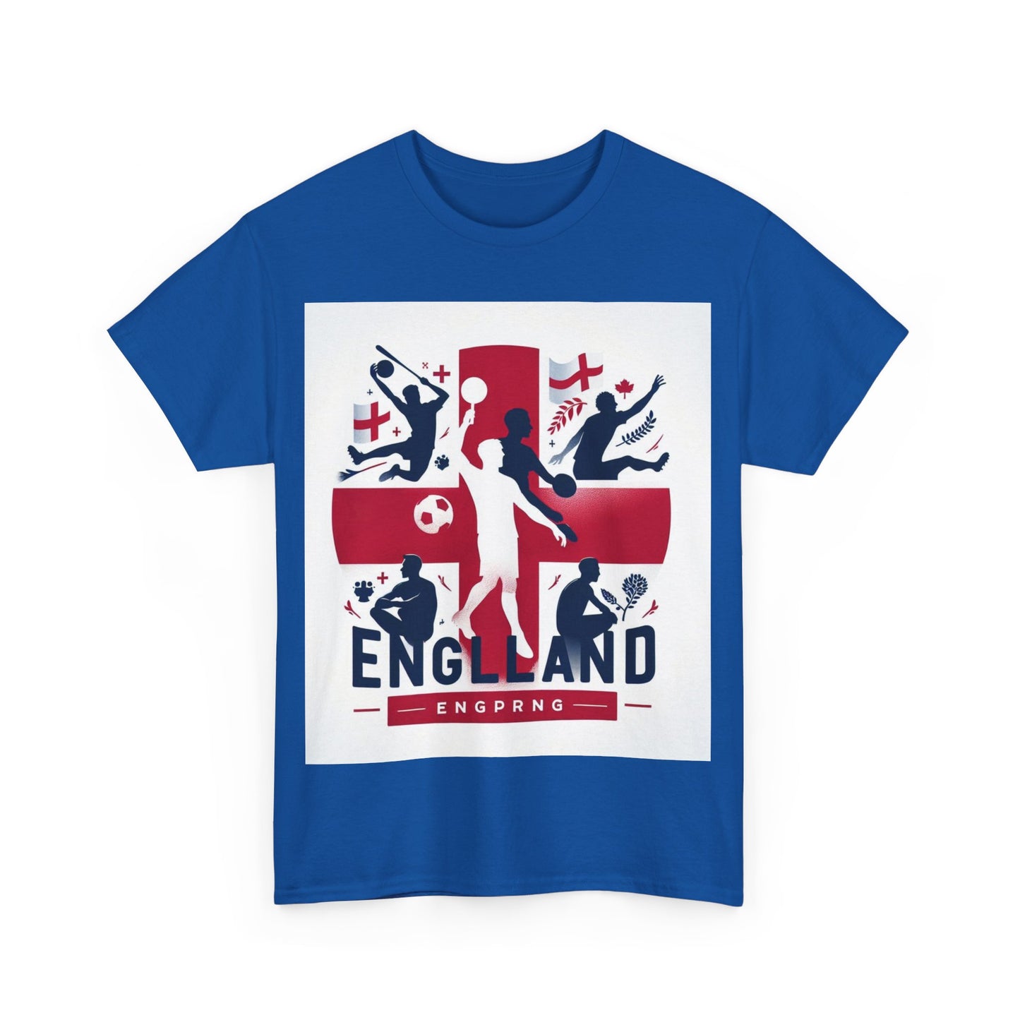 Flag Village England Sporting Flag T-SHIRT Heavy Cotton Tee GBR0009