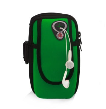 Flag Village Running mobile phone arm bag sports arm bag female outdoor male arm set fitness gift equipment wrist bag arm bag arm band
