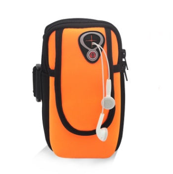 Flag Village Running mobile phone arm bag sports arm bag female outdoor male arm set fitness gift equipment wrist bag arm bag arm band