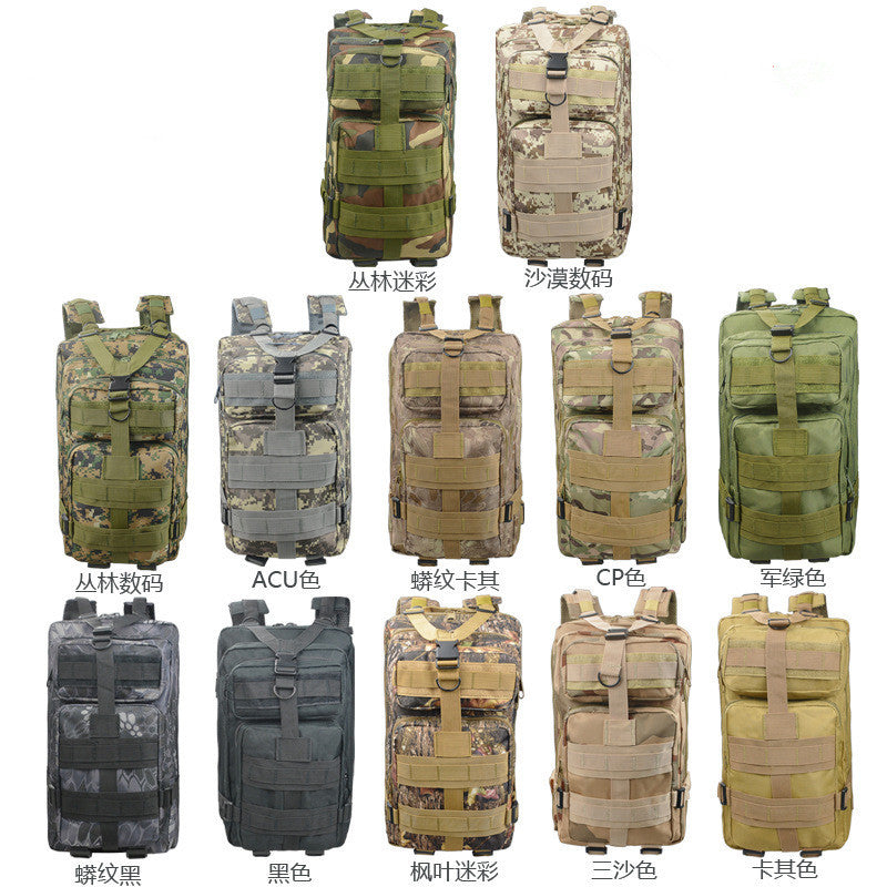Flag Village Camouflage Backpack Outdoor Sports Upgraded 3P Bag Camouflage Backpack Tactical Backpack Outdoor Camping Travel