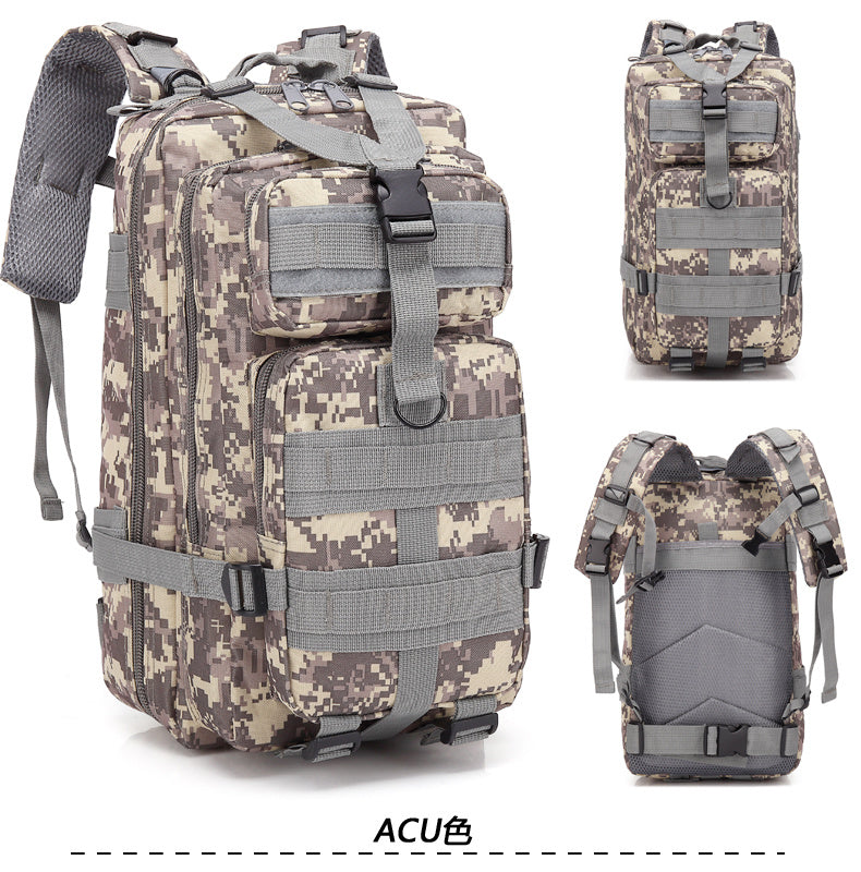 Flag Village Camouflage Backpack Outdoor Sports Upgraded 3P Bag Camouflage Backpack Tactical Backpack Outdoor Camping Travel