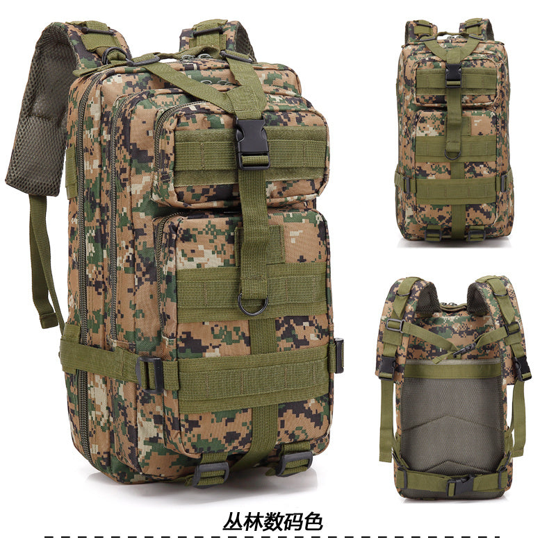 Flag Village Camouflage Backpack Outdoor Sports Upgraded 3P Bag Camouflage Backpack Tactical Backpack Outdoor Camping Travel