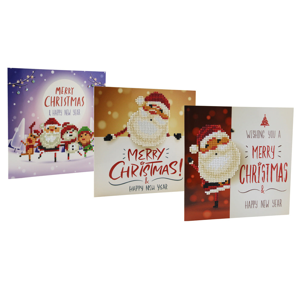 Flag Village Christmas DIY Diamond Painting Greeting Cards 5D Cartoon Birthday Postcards Kids Festival Embroidery Greet Cards Gifts