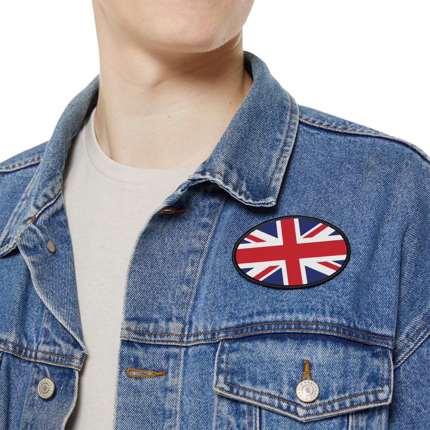 Flag Village United Kingdom Flag Embroidery Iron-On Patches